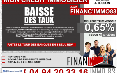 Baisse des taux : faites le tour des banques en 1 seul RDV !